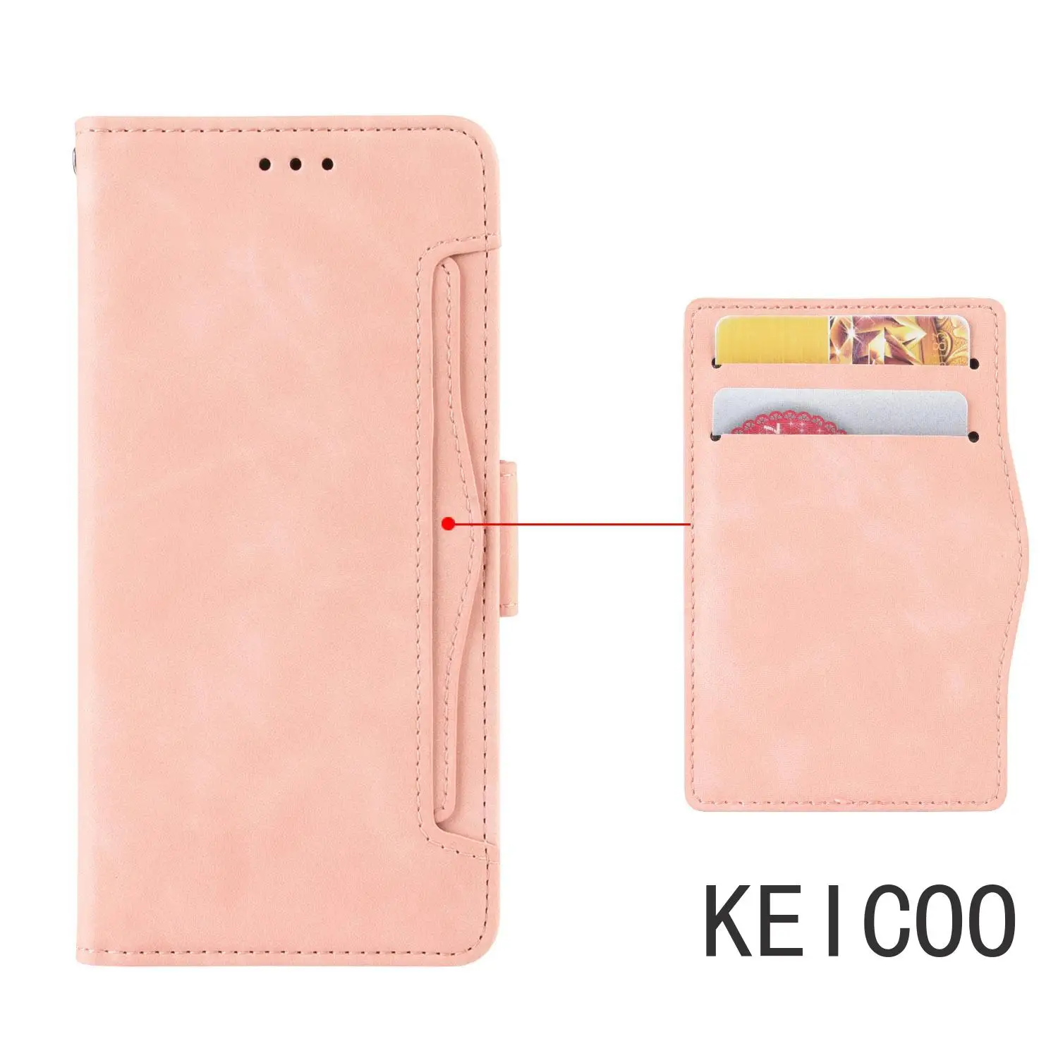 ل TCL 40 50 60 60R SE LE XL XE Pro NxtPaper 4G 5G موضة متعددة الوظائف غطاء الوجه متعدد فتحة للبطاقات محفظة كليب حافظة جلدية #1