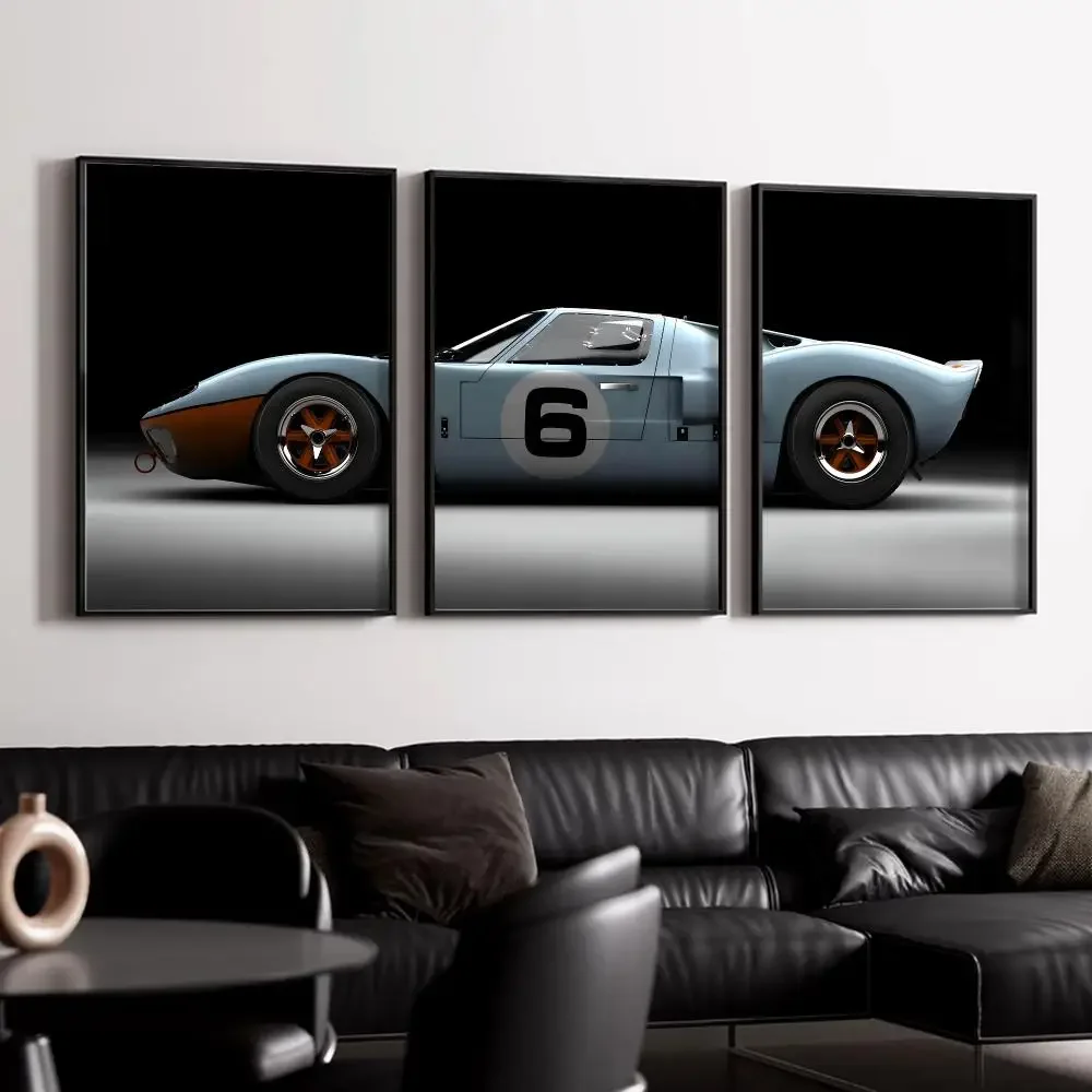 Retro Sports Coupe Painting Calligraphy Canvas Wall Art Poster Set for Bedroom Living Room Home Decor Prints Gift