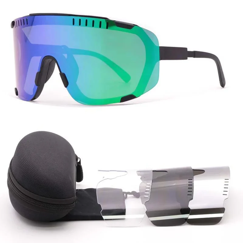 Sport Cycling Outdoor Sunglasses For Men Women Sport Goggles UV400 Bike Bicycle mirror lens Eyewear with 4 PCS Lens Sun Glasses