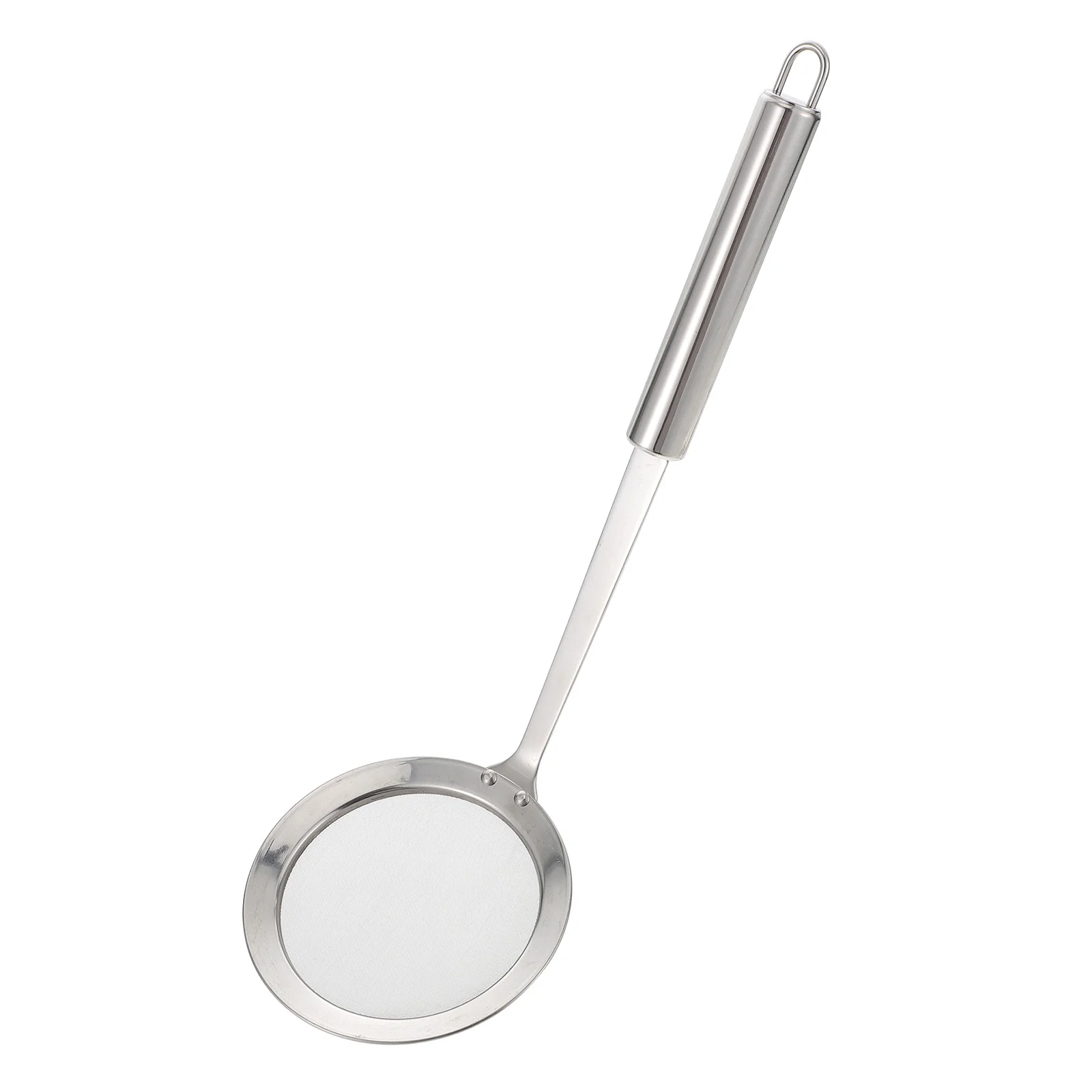 304 Stainless Steel Skimmer Long Handle Mesh Strainer for Skimming Grease and 10cm skimmer kitchen fine mesh strainer