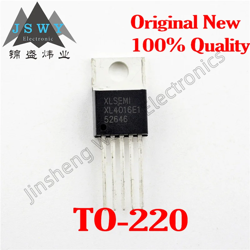 (1-30PCS) XL4016E1 XL4016 TO-220-5 40V 8A DC-DC Step-Down Power Supply IC Chip Converter Genuine In Stock Ships Fast!