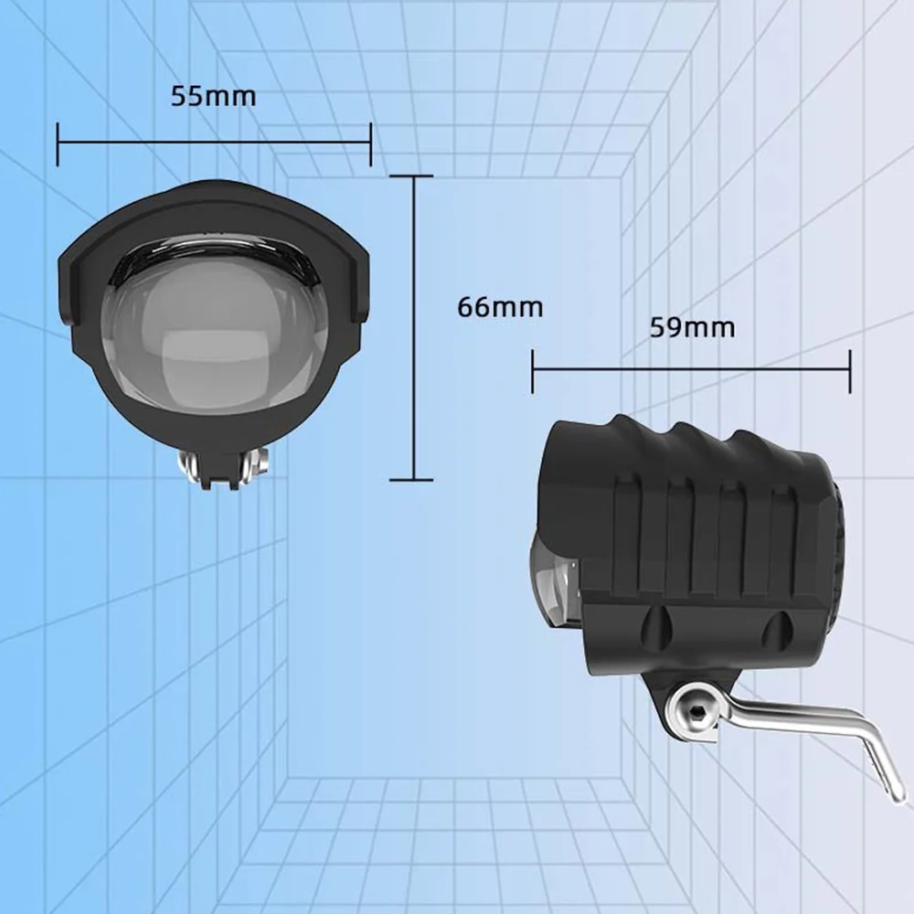 Bicycle Light LED Mountain Bike Headlight Accessories Electric Scooter LED Front Light Road Racing Lights 36V 48V 60V Loudspeake