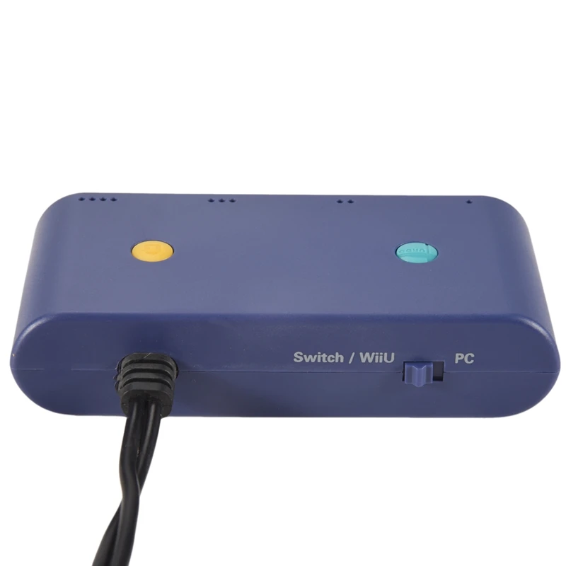 

Адаптер контроллера «три в одном» для ПК WiiU для Gamecube Адаптер контроллера для Nintendo Switch Wii U ПК 4-портовый с турбо и