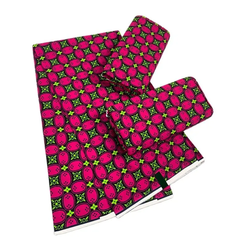 African Ankara wax fabric 100% cotton  veritable guaranteed quality African Fabric for Party Dress 6yards