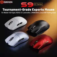 Ratón Inalámbrico para Juegos EWEADN S9 V2 Ultra, PAW3950, 42000 DPI, 750 IPS, 64G, Compatible con Logitech/Razer/Mchose/ATK/Attack Shark