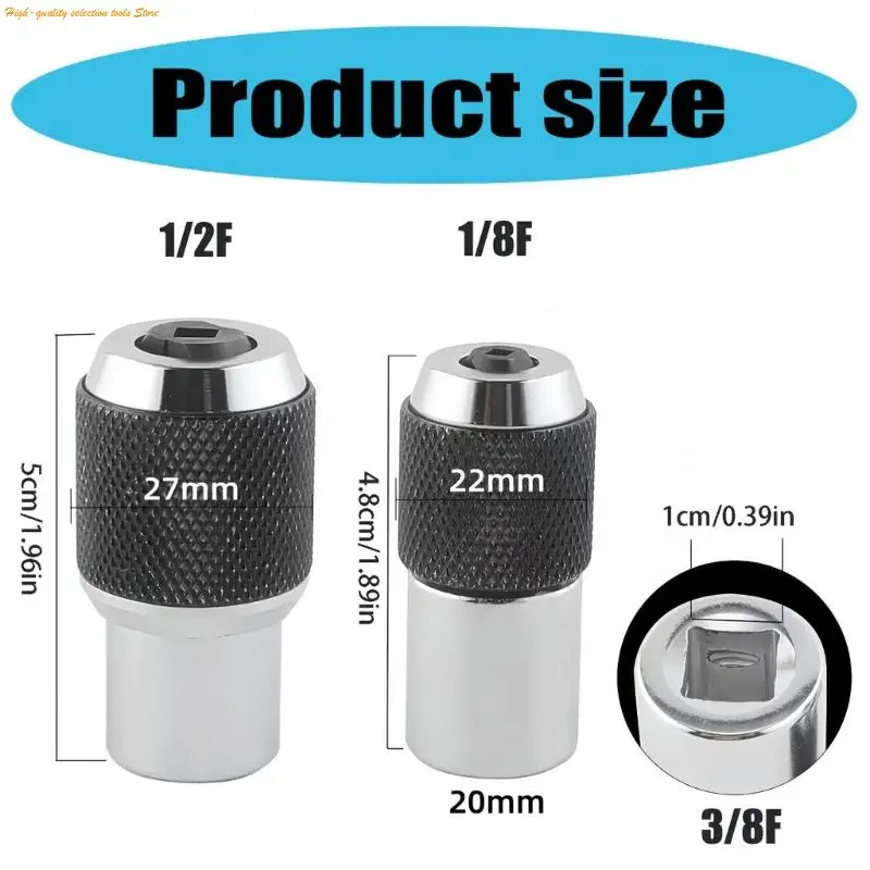 203F 2Pcs Heavy Duty Adjustable Tap Holder Socket Set for Manual and Power Tool Use