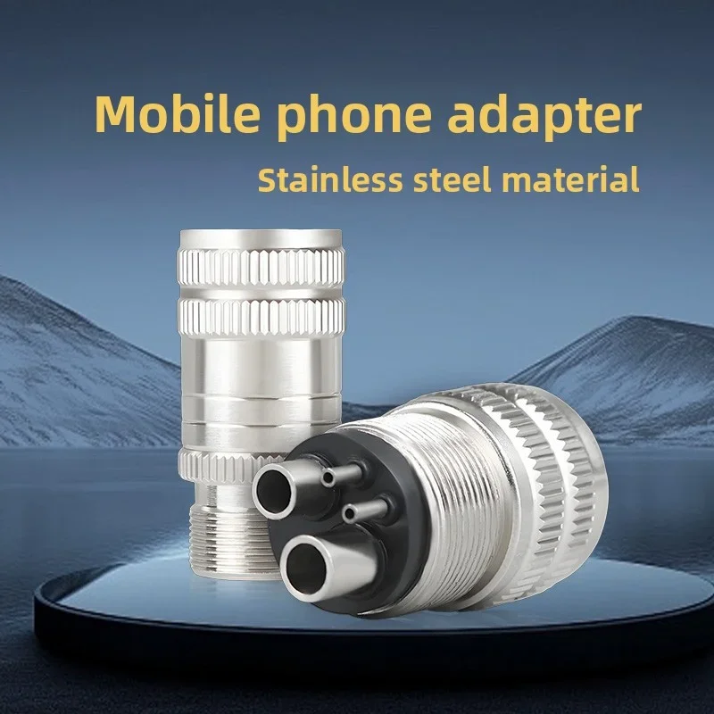 Dental Turbine Handpiece Adapter 4 Holes 2 Holes Changer Connector For High Speed Handpiece Spare Parts Tool Tubing Hose