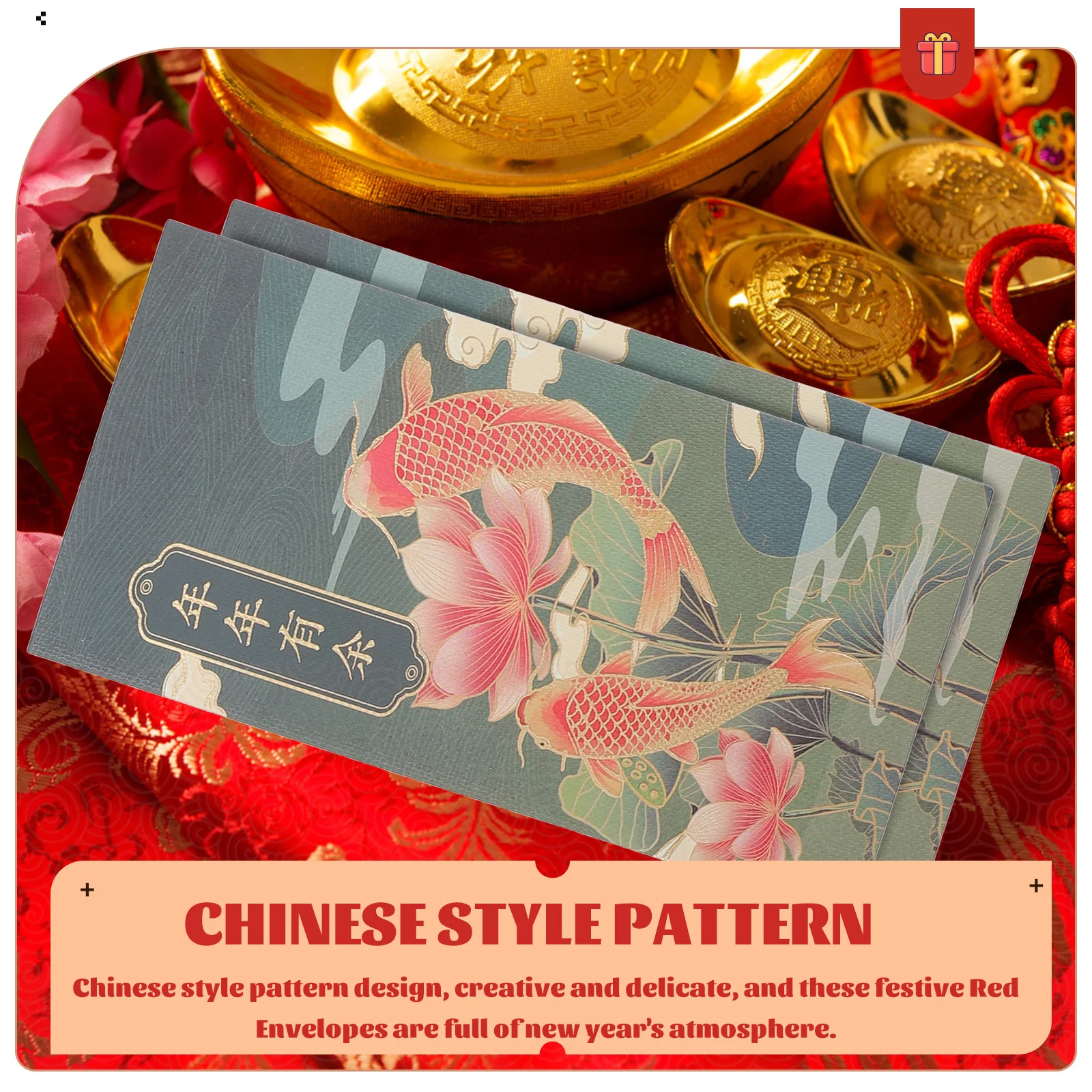 

24 шт. свадебные красные конверты в китайском стиле с узором, креативные пакеты для хранения денег, новогодние весенние праздничные подарки, декоративные красные