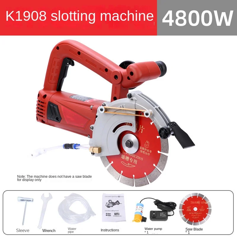 High-Power Industrial Hand-Held Trunking Cutting Machine New Slotting Artifact for Dust-Free Installation Water Electricity