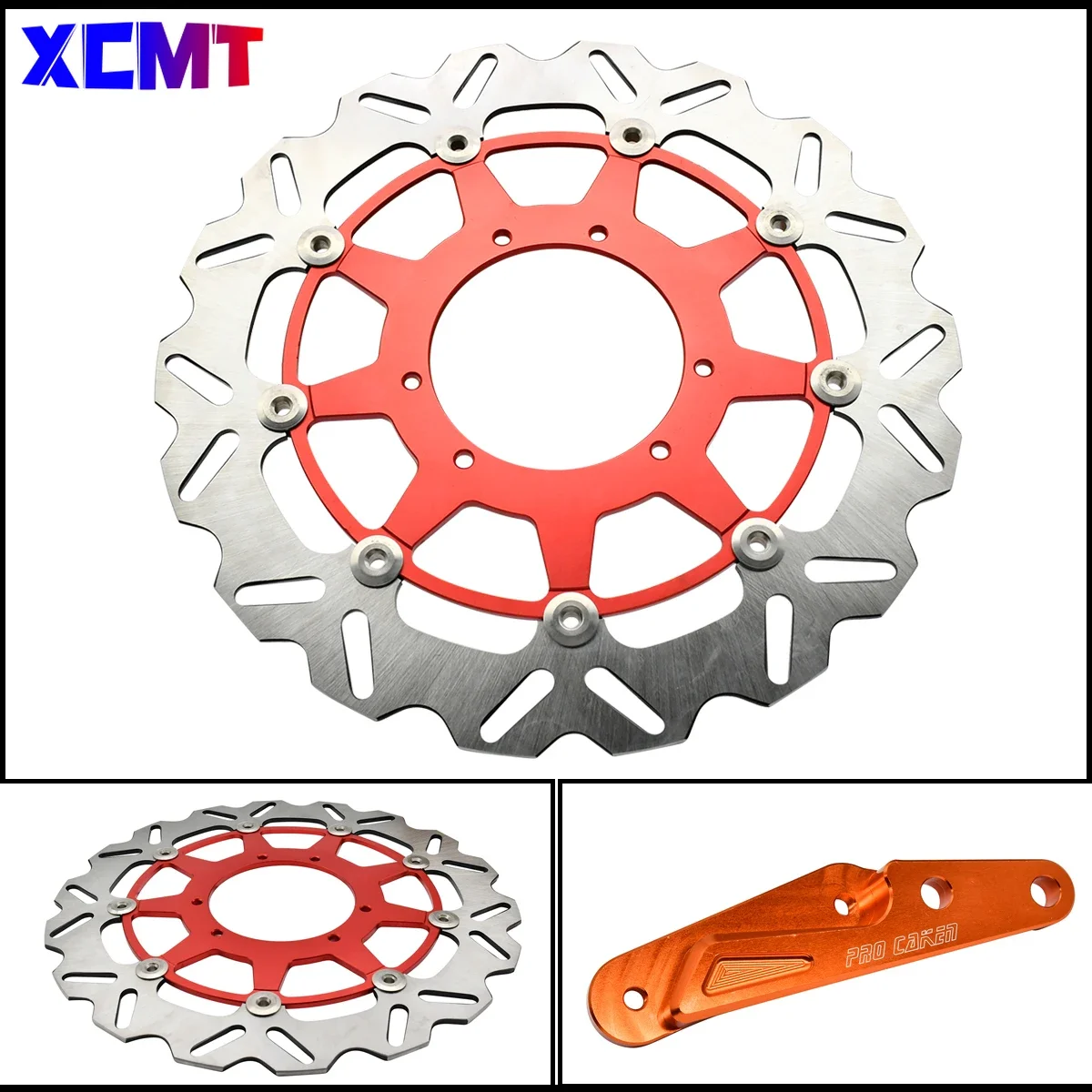 

Motocross 320MM Rotor Disk Front Floating Brake Disc Brake Caliper Bracket For Honda 450RX CR CRF 250R 450R 250X 450X 2002-2024