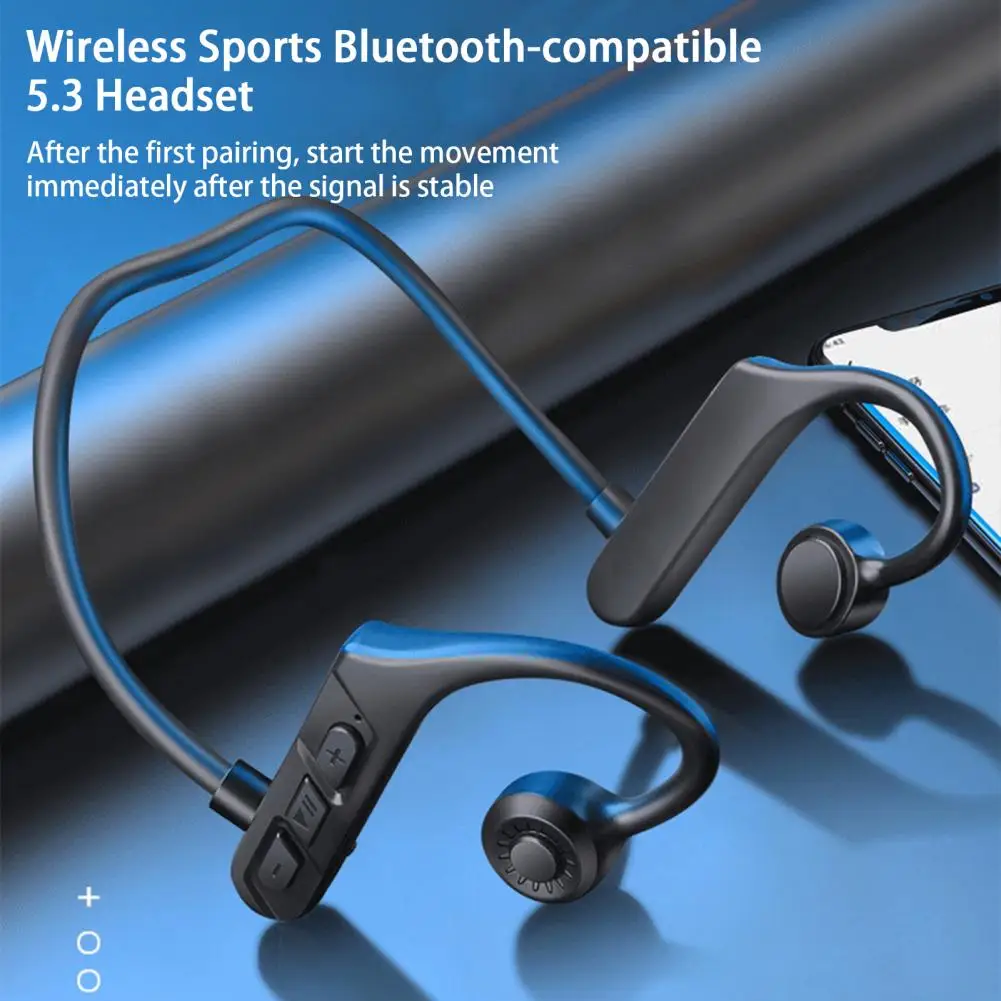 Sport Earphone Lightweight Wireless Earphone 380mAh Game Playing  Universal Air Conduction Bluetooth-compatible Headset