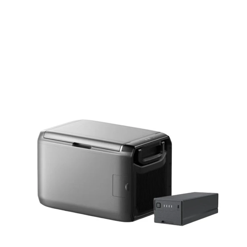 

Car outdoor mobile refrigerator double door 55L large capacity optional battery pack long battery life