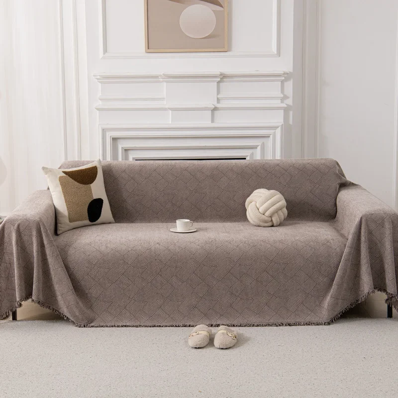 Vintage Style Sofa Cover Cat Scratch Resistant Protector Anti Pet Claw Couch Throw Blanket Versatile Living Room Home Decor