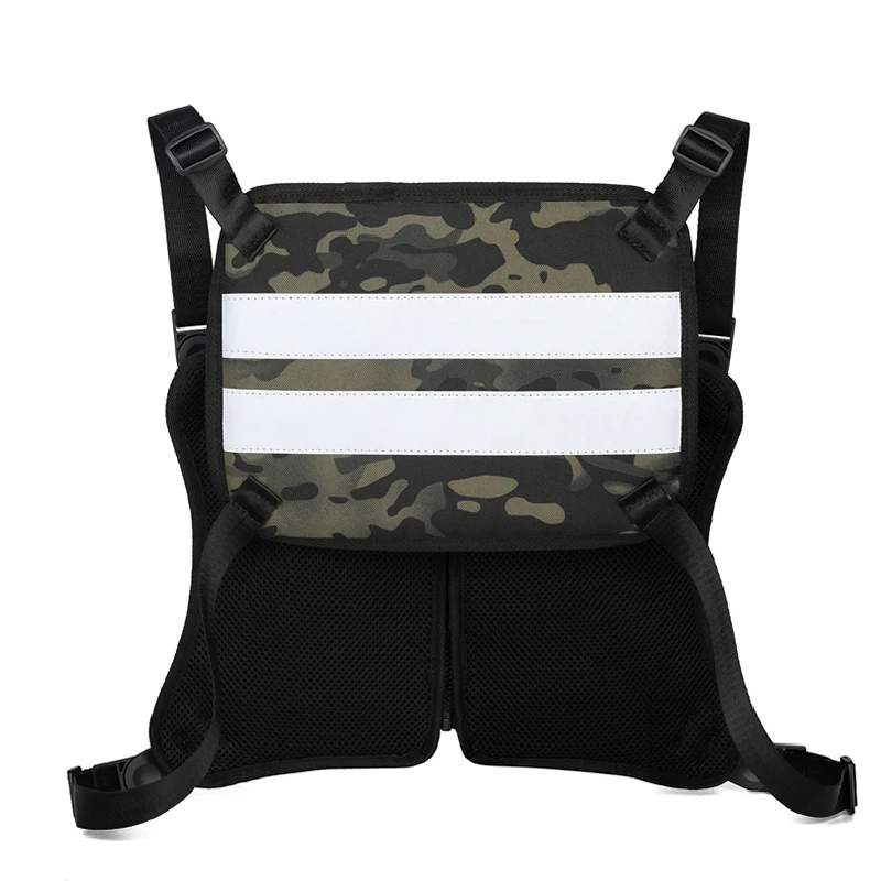 High Quality Oxford Tactical Vest Backpacks 2022 New Multifunction Reflective Unisex Chest Rig Bag Hip Hop Streetwear Chest Bags