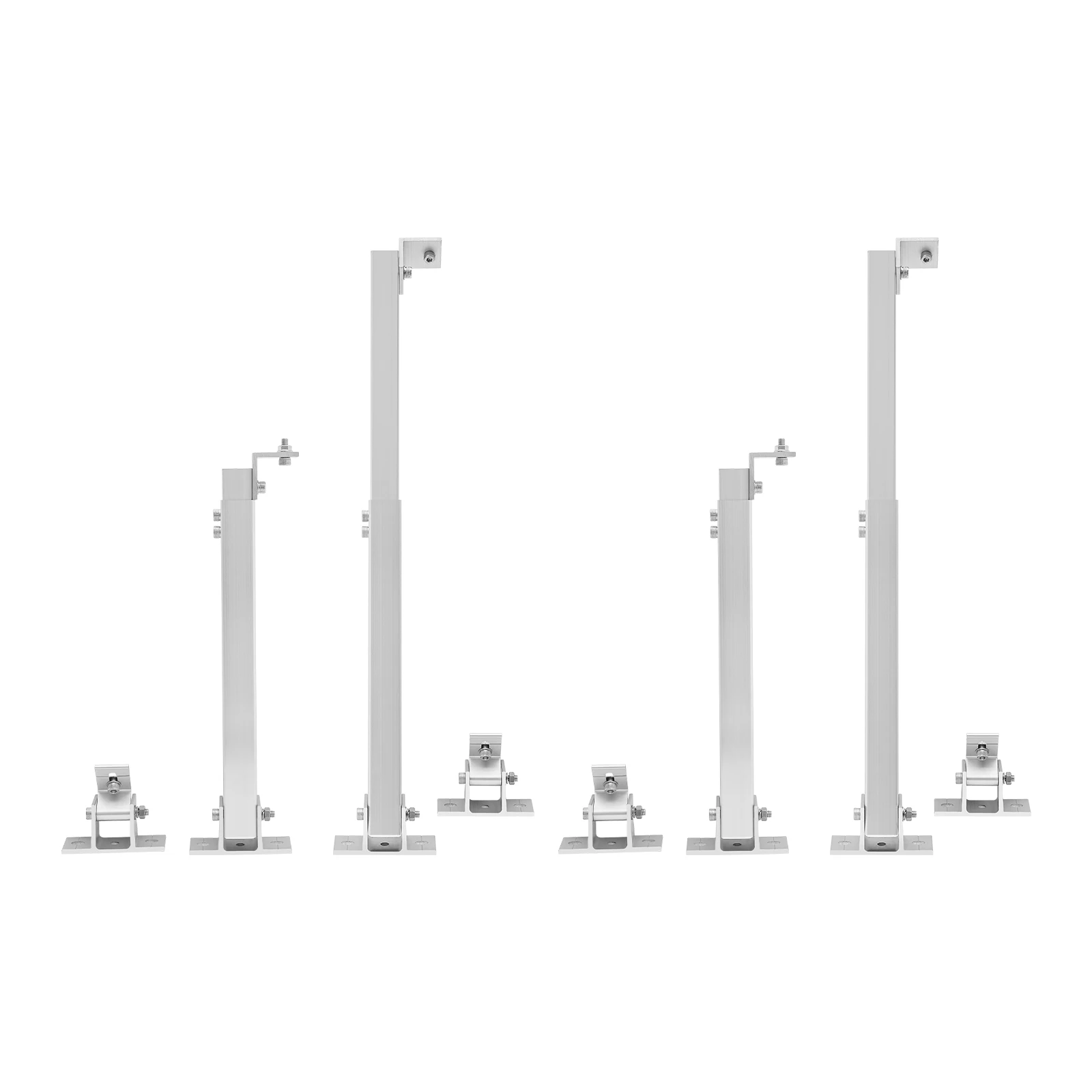 4PCS Solar Panels Mount Brackets 15-30° Adjustable Tilt Mounting Stands for Flat Roof Wall Balcony Power Plant Motorhome image 2