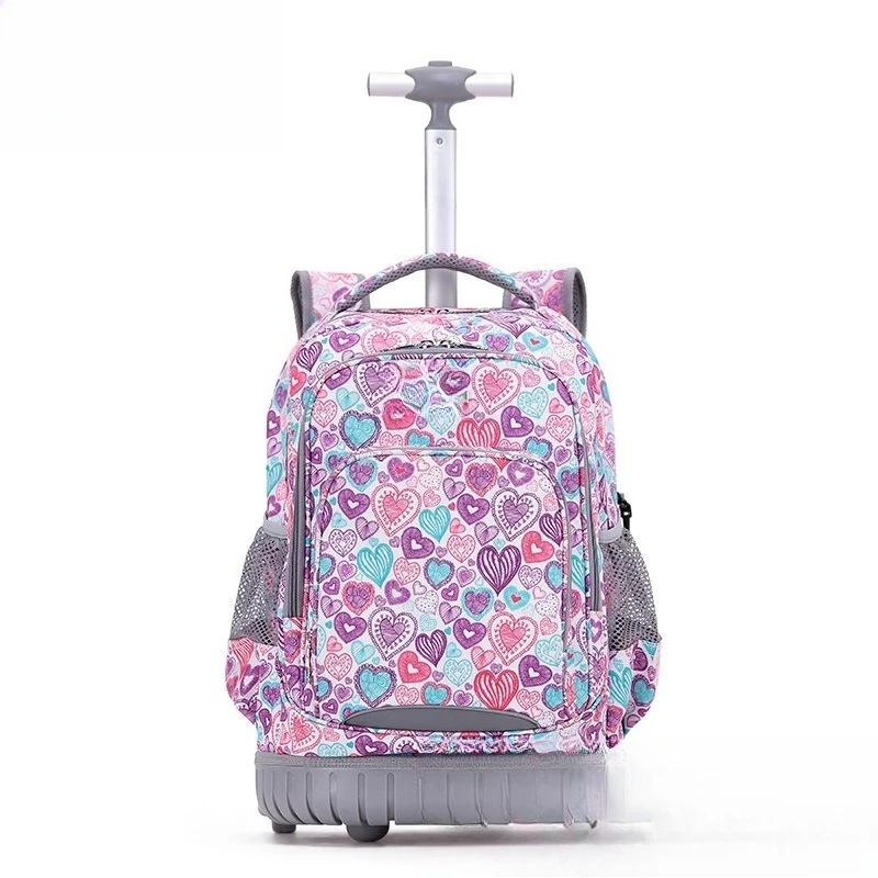 Primary and secondary school students tie rod schoolbags, hand-pulled  , travel backpacks