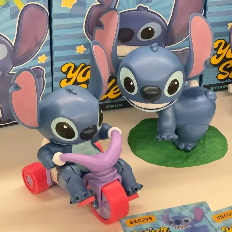 Figura de acción de la serie Stitch de dibujos animados de Disney, juguete, adorno de escritorio, decoración de coche, muñeco pequeño Kawaii, juguete, regalo de colección de vacaciones