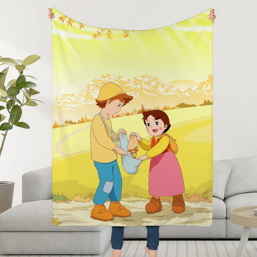 

H-HeidiS-ES Girl Of The A-AlpS-ES Blanket Throw Super Cosy Plush Living Room Sofa Couch Childish Birthday Gifts