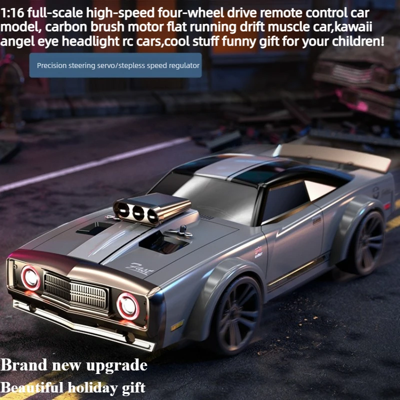 

Cool Stuff Toy Car Funny Gift-1:16 Full Scale High-speed 4WD Rc Drift Car,Kawaii Brush Rc Cars,Remote Control Car,Toys for Kids