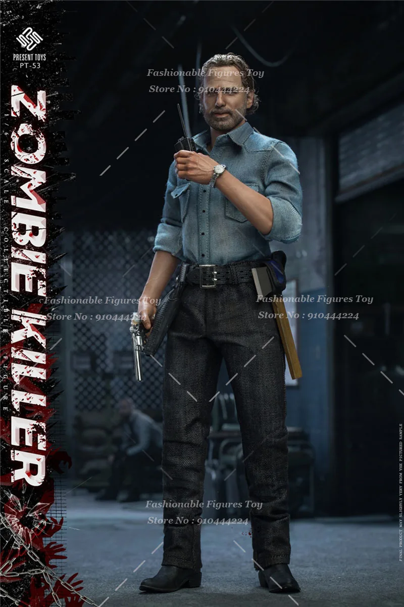 PRESENTE BRINQUEDOS PT-sp53 1/6 Homens Soldado Zombie Killer Rick Conjunto Completo 12 Polegada Figura de Ação Modelo Melhor Coleção Brinquedos de Presente