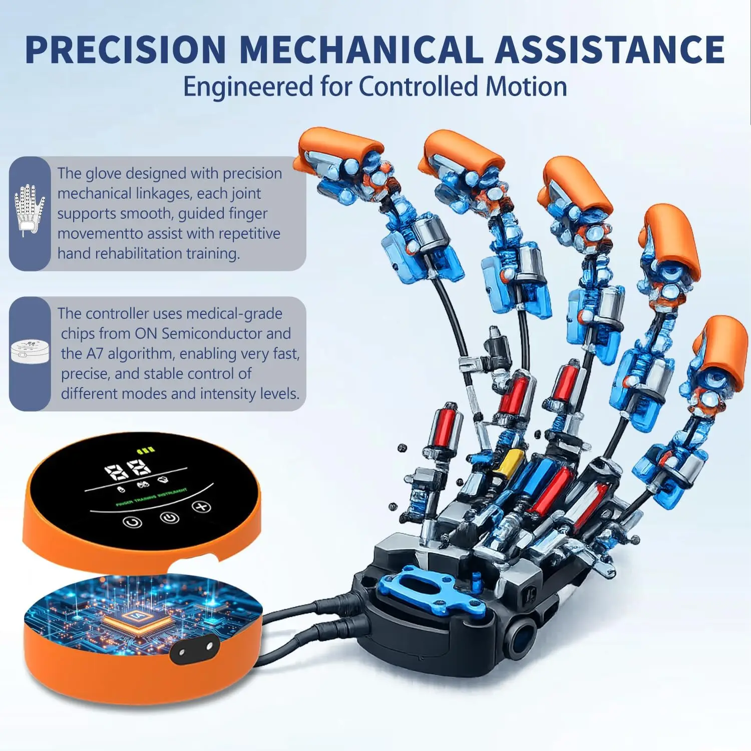 

Robot Rehabilitation Gloves Hemiplegia Cerebral Infarction Finger Hand Function Training Massage Surgery Recovery Robot Glove