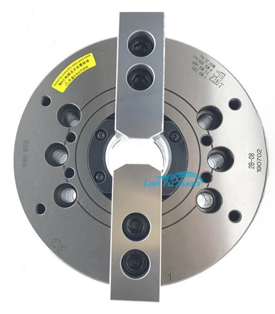 All Steel Hollow 2 Jaws Hydraulic Chuck Power  5inch 6inch 8inch 10inch 12inch 2B-04 2B-05 2B-06 2B-08 2B-10 2B-12