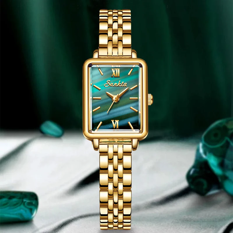 Nuovo LIGE Sunkta moda elegante orologio da donna al quarzo semplice lusso casual braccialetto impermeabile regali romantici orologi da polso da donna