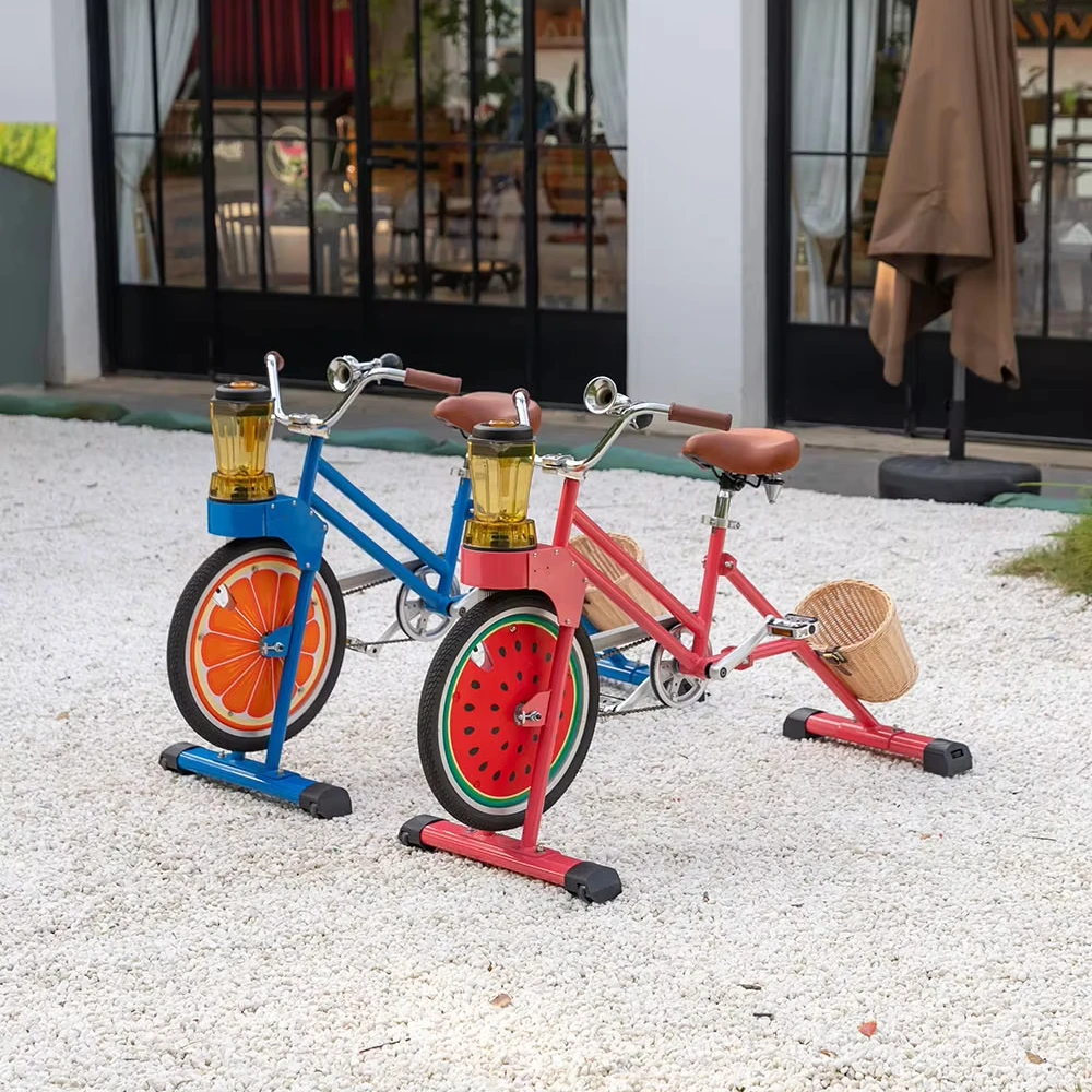 

ATV&UTVEXI Commercial 1-Wheel Aluminum Alloy Fork Smoothie & Juice Blender Unicycle Bicycle for Kids with Plastic Basket