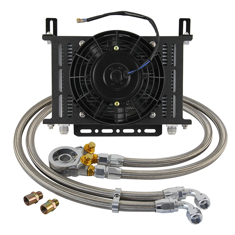 

Automotive general oil radiator modified British oil cooler AN10 AN8 transmission oil cooler 25 rows of aluminum
