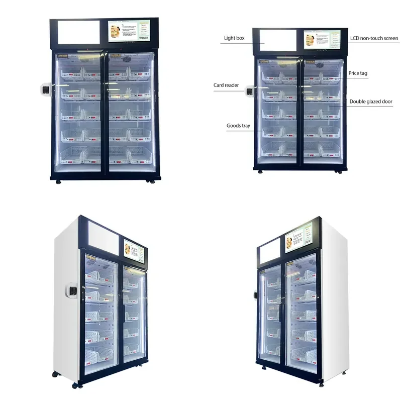 for Industrial Vending Machine Double Door Weight Sensor Technology Smart Machine for Office Supplier PPE Hardware