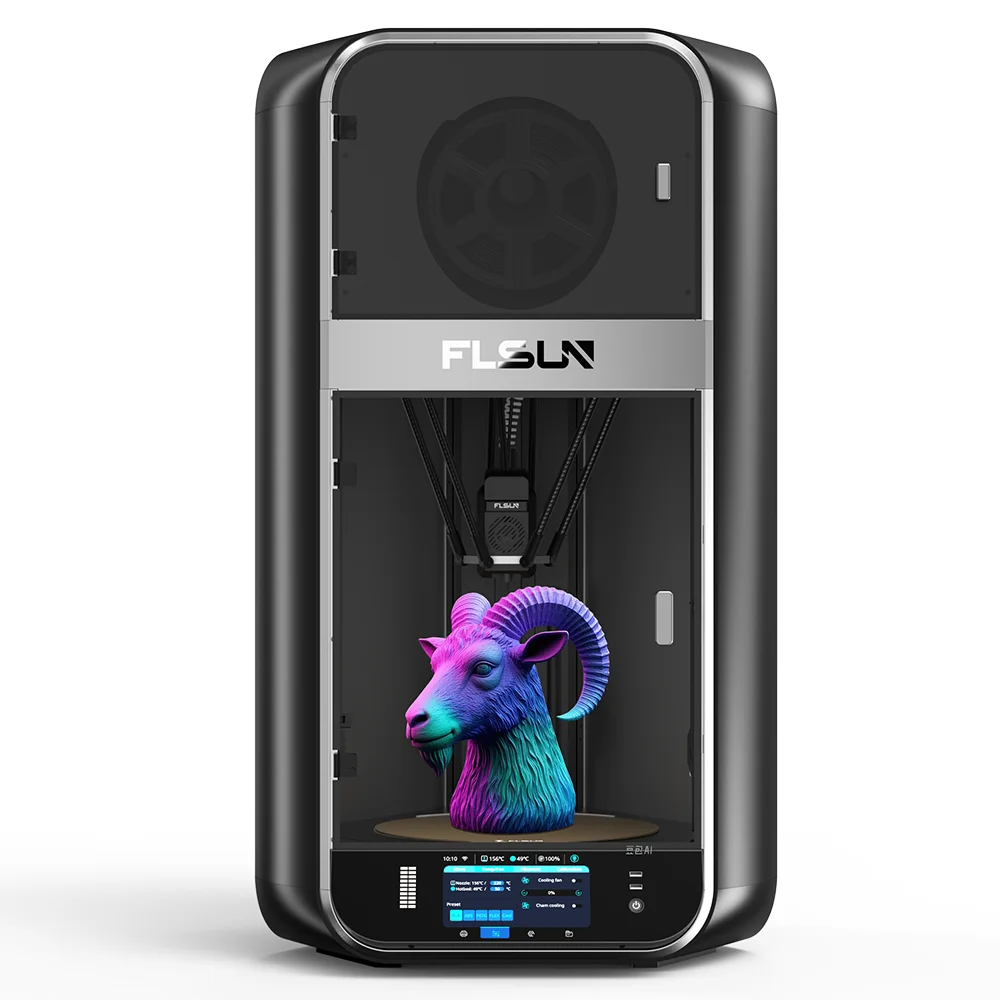 

3D-принтер FLSUN S1PRO Delta 1200 мм/с, максимальная скорость и 40000 мм/с, 2 ускорения, 320*320*430 мм3, большой объем сборки