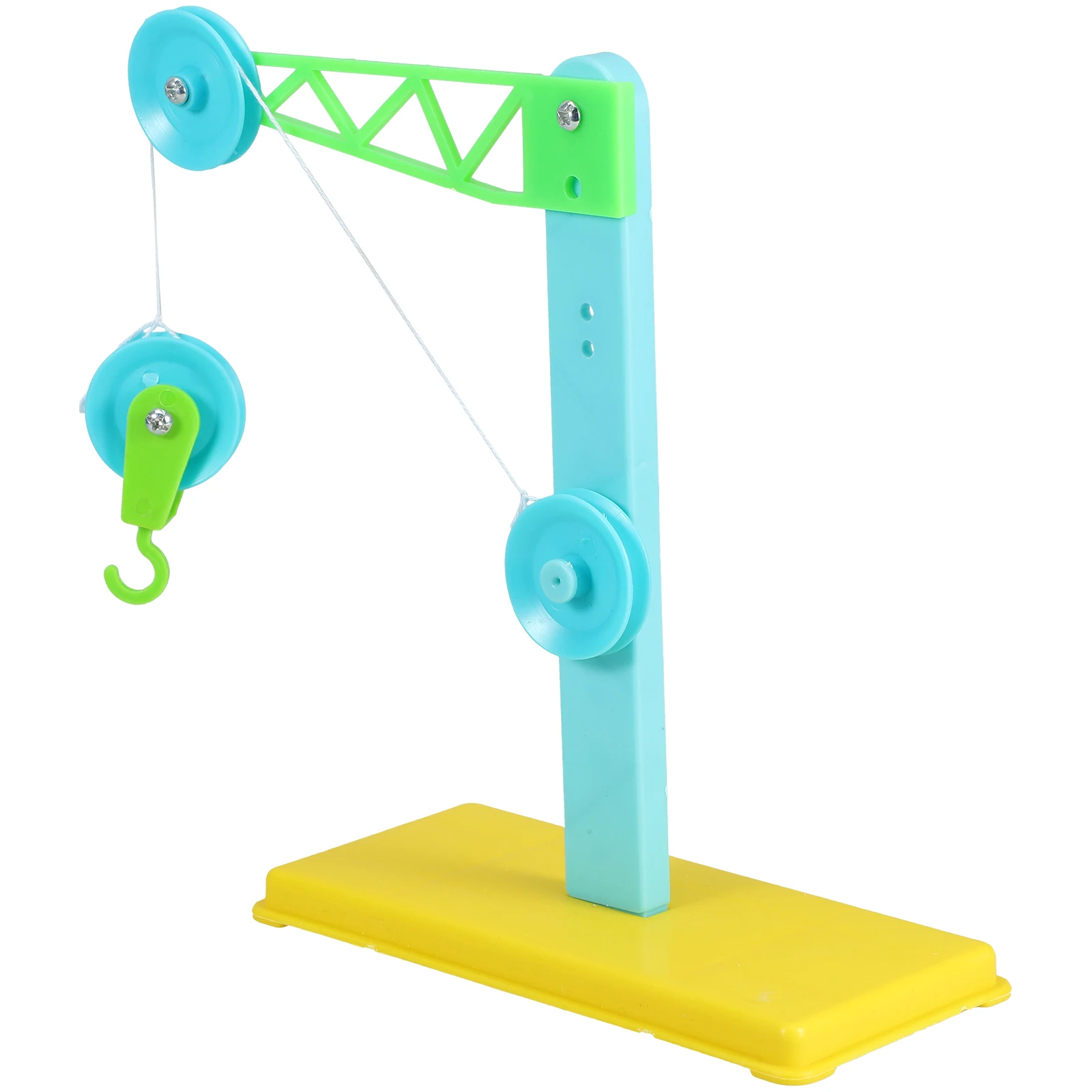 

3 Sets Pulley System Teaching Aids PVC Bracket Roller Physics Educational Tool Kids School Supplies Science Toy
