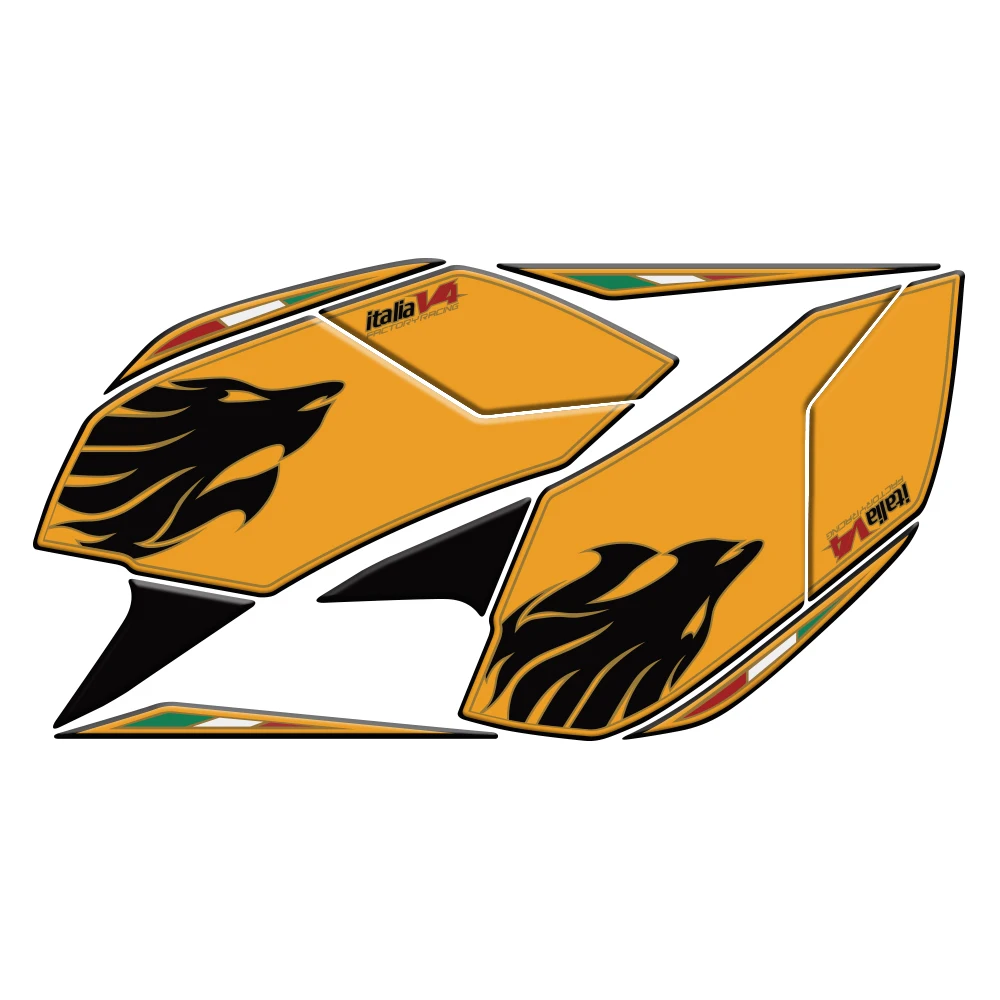 لأبريليا تونو V4 تونو 1000 V4R 2011 2012 2013 2014 دراجة نارية ثلاثية الأبعاد هلام الركبة خزان الغاز الطلاء حماية عدة ملصق لاصق لامع ورائع #6