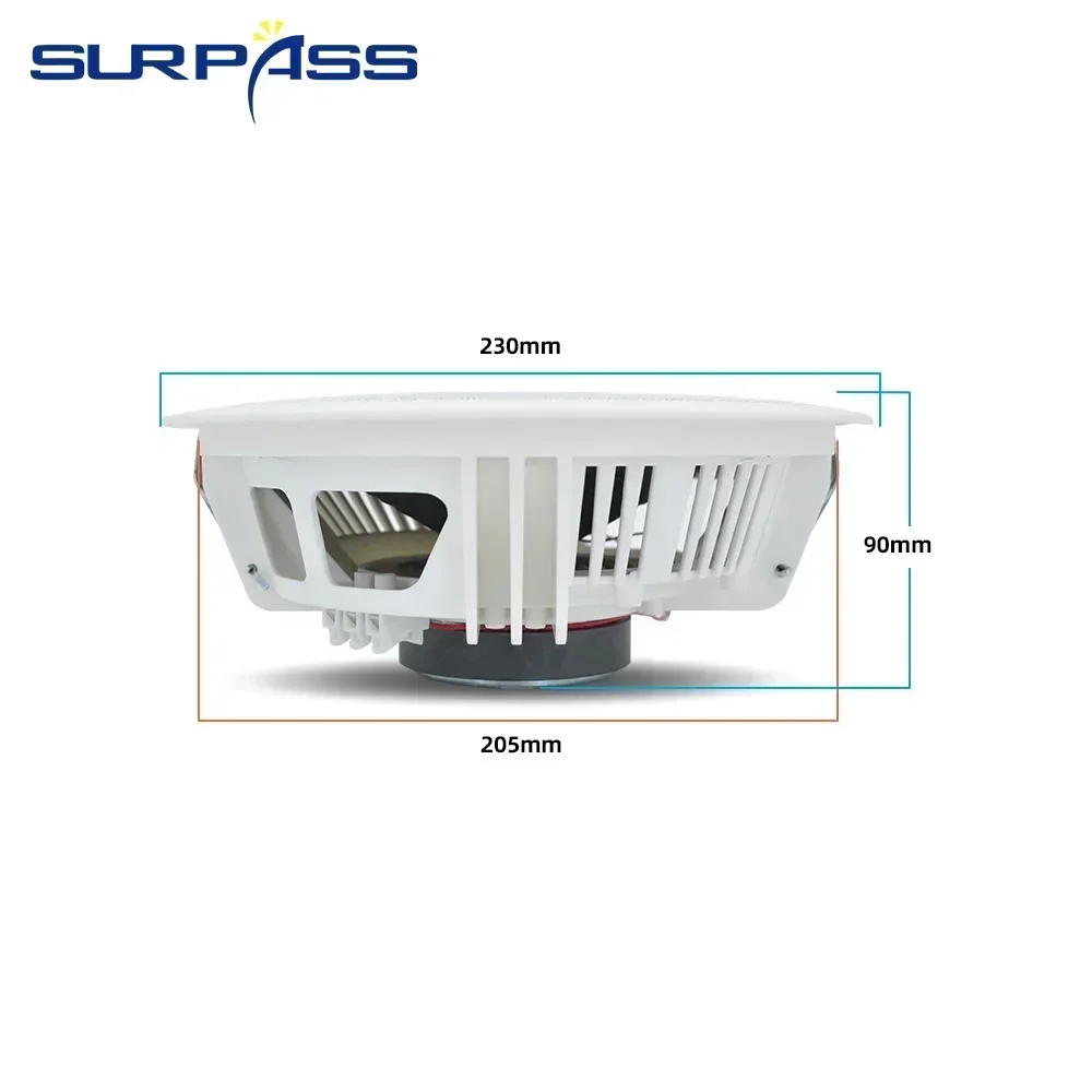 ステレオサウンドシステム,15W,パッシブスピーカー,8オームの背景音楽,キッチンアンプスピーカーの完全な範囲