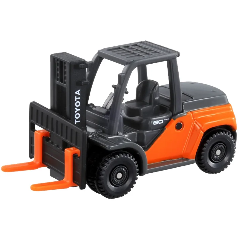 TAKARA TOMY simulation alloy car model Boy Toy Project No. 111 Toyota Forklift truck, children\'s gift, boy toy birthday gift