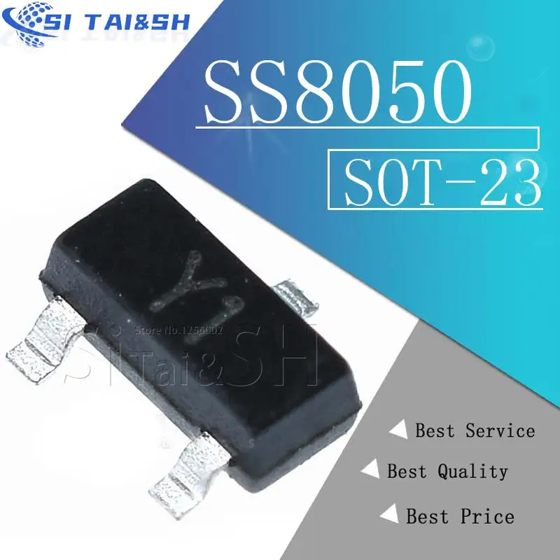

Si Tai&SH 100PCS SS8050 SOT23 MMBT8050 SOT MMBT8050LT1G SMD Y1 SOT-23 new transistor Data system