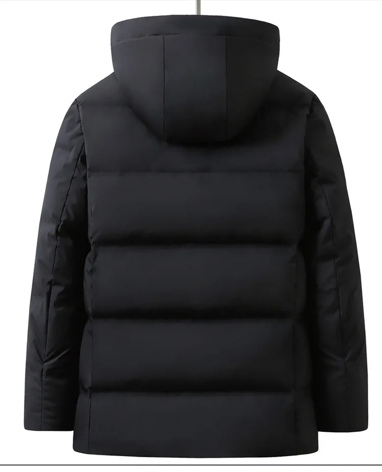 Men's Down Coats And Parkas Warm Winter Down Jacket Hooded High Quality Puffer Jacket Man Snow Peak Windproof Luxury Padding