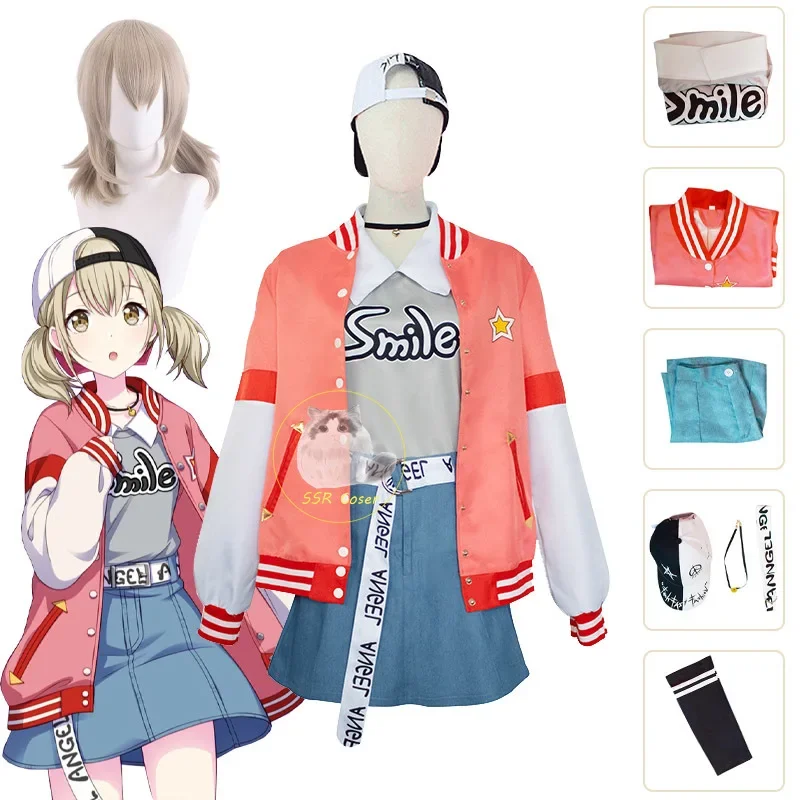 Azusawa Kohane Cosplay Project Sekai Colorful Stage Feat Cosplay Costumes Uniform Azusawa Kohane Wig Halloween Party for Women