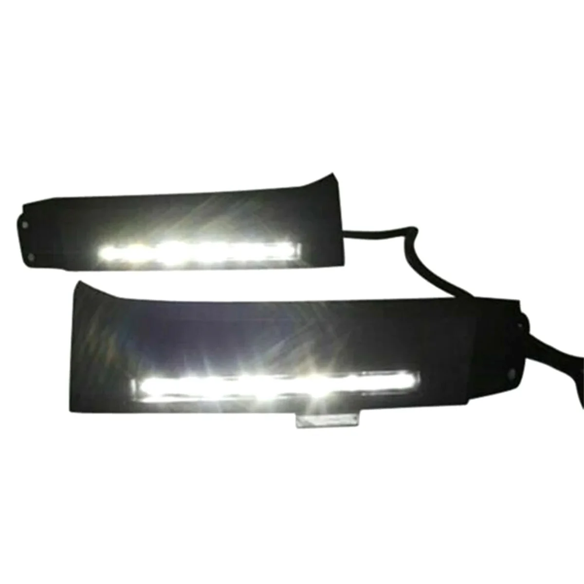 2pcs 12V Car LED Daytime Running Light for Toyota Tundra Sequoia 2007 -2013 DRL White Fog Lamps Black