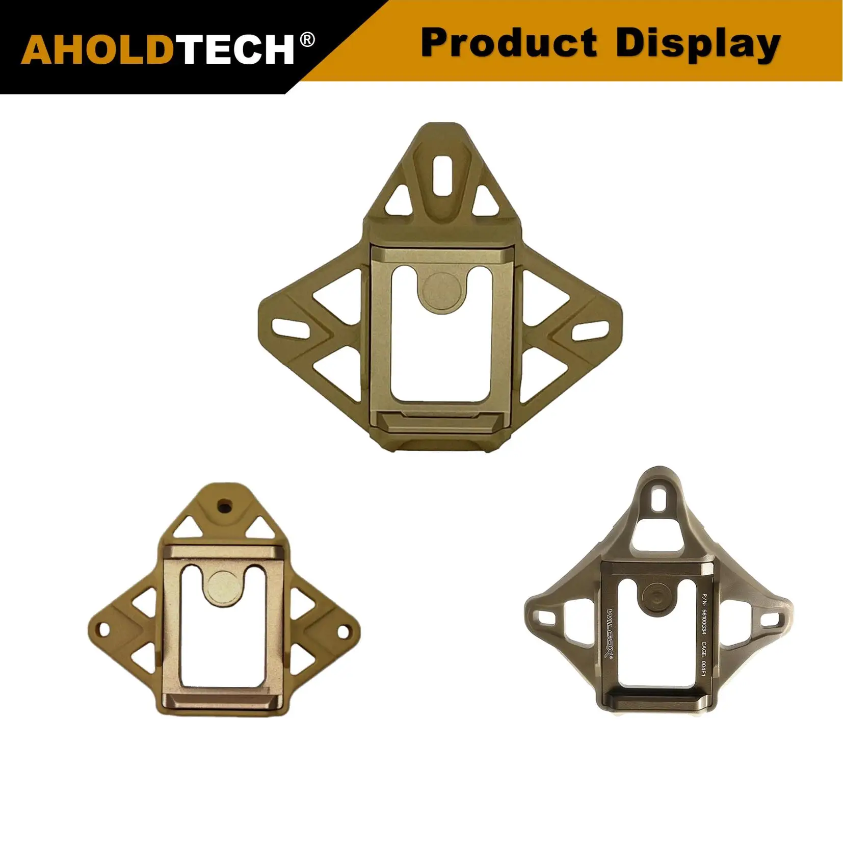 Aholdtech va capacete mortalha modular bungee wilcox l4 nvg adaptador de montagem para rápido mich wangy tático à prova de balas capacete nvg brack