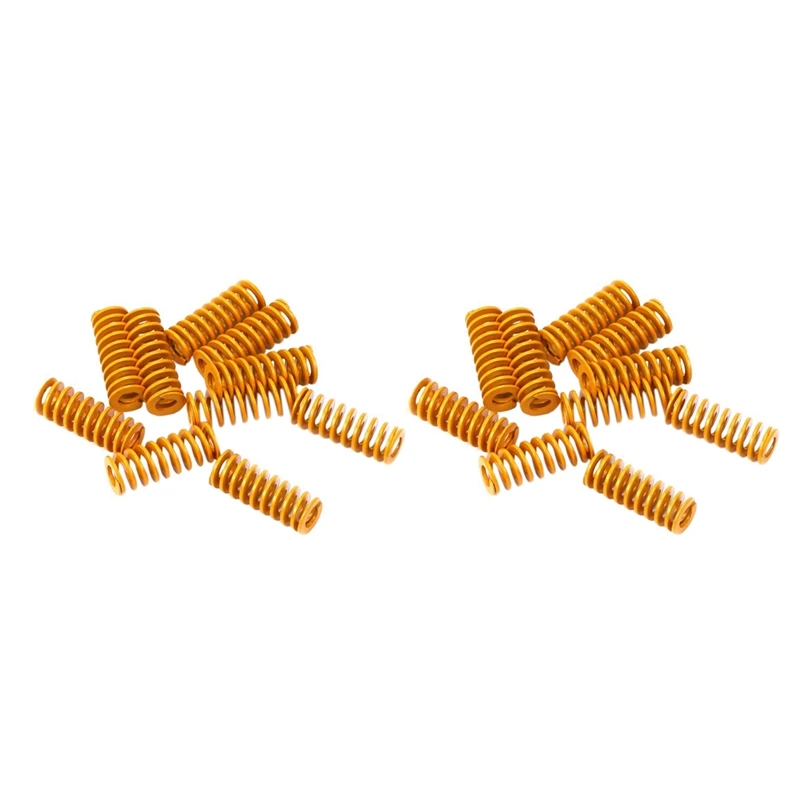 3D Printer Heat Bed Leveling Spring 8X20mm Compression Yellow For Creality Ender 2 3 Pro CR-10S PRO Hotbed (20 Pcs)