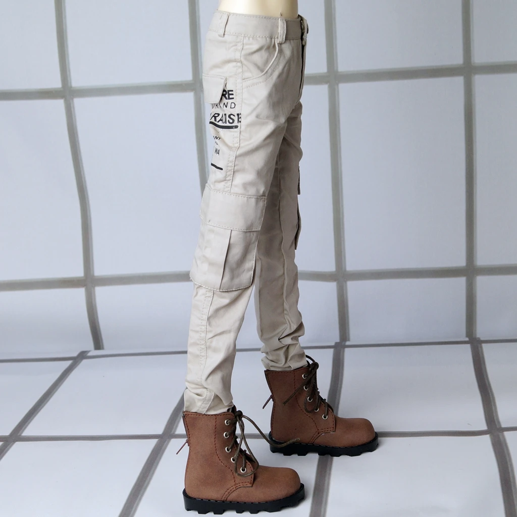 BJD Lalka Kombinezon Khaki Spodnie Ubrania Dla 1/3 SD 60cm 24 cale 1/4 17 cali Wysoka Wujek MSD DK DZ SD17 AOD DD Dol