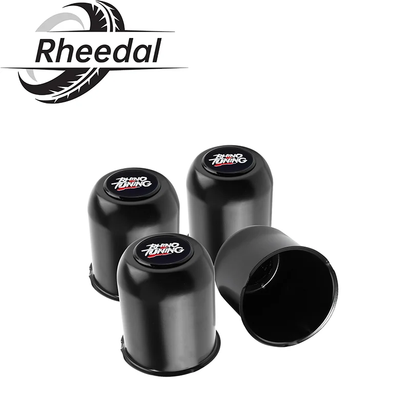 

Rheedal 1/4PCS 95mm/3.74" Hub 110mm/4.33" H Stainless Steel Trailer Wheel Center Caps For Truck SUV RV Wheel Rim Push Thru Steel