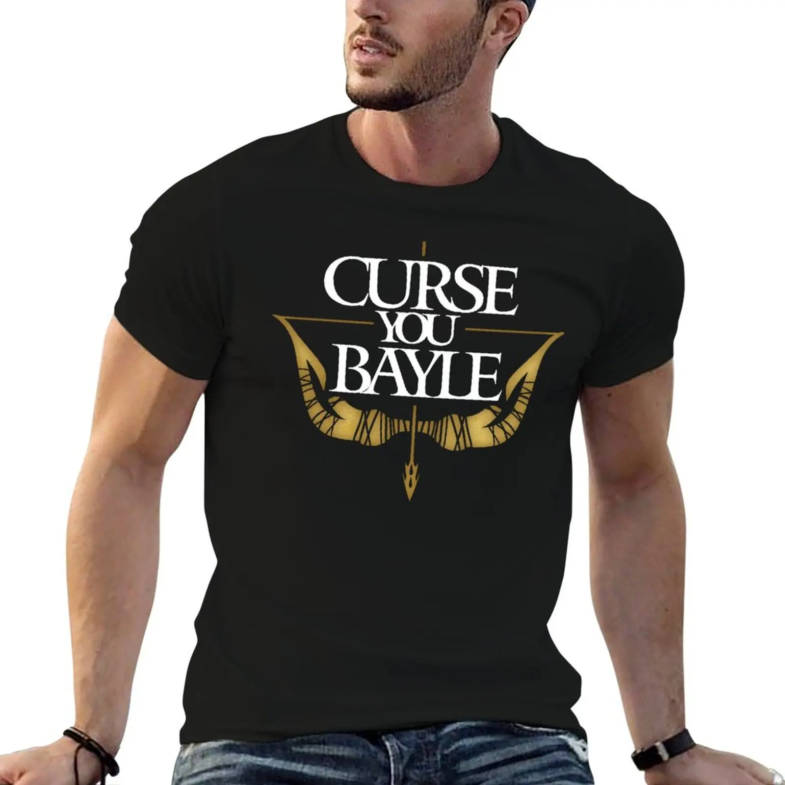cotton man shirt BAYLE t heavy casual shirts t T-Shirt YOU men man CURSE for