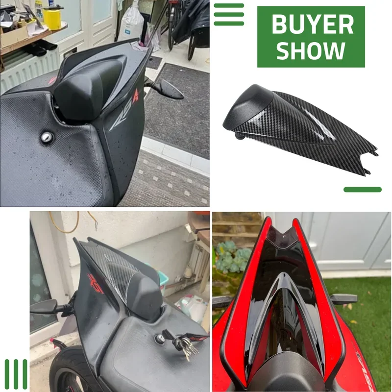 RSV4 غطاء مقعد هدية القلنسوة لأبريليا RS-V4 1000 1100 2009-2020 دراجة نارية الركاب الخلفي الملحقات