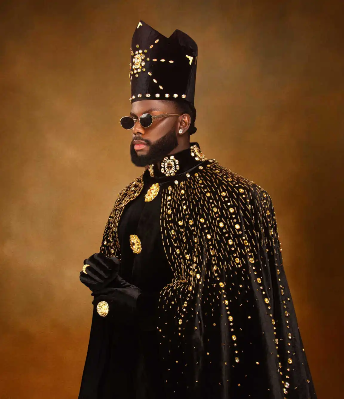 Fashion Show Man Long Cloak Formal Occasions Business Party Birthday Groom Wear Customized Cosplay Outfits One Piece
