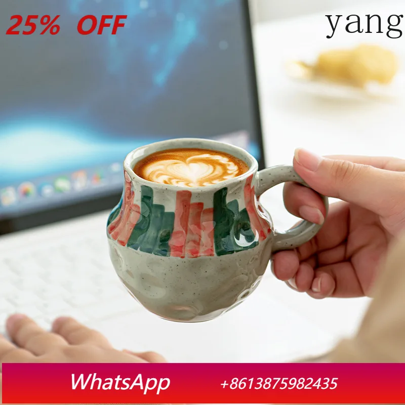 

LMM milk cup creative graffiti simple office ceramic drinking cup