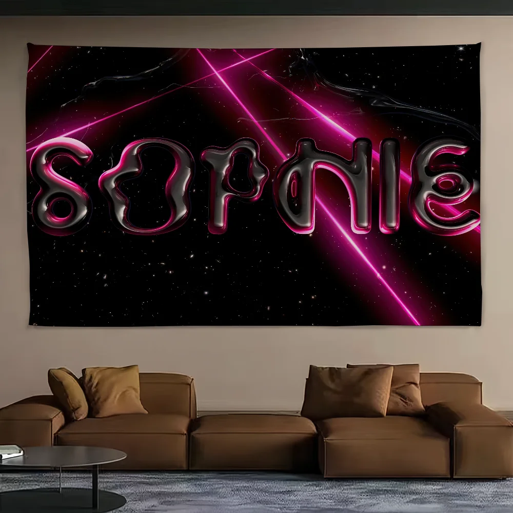 المغني S-الغني S-صوفي علم مرة أخرى لحفلة النزهة والتخييم راية قماش جو خارجي #2