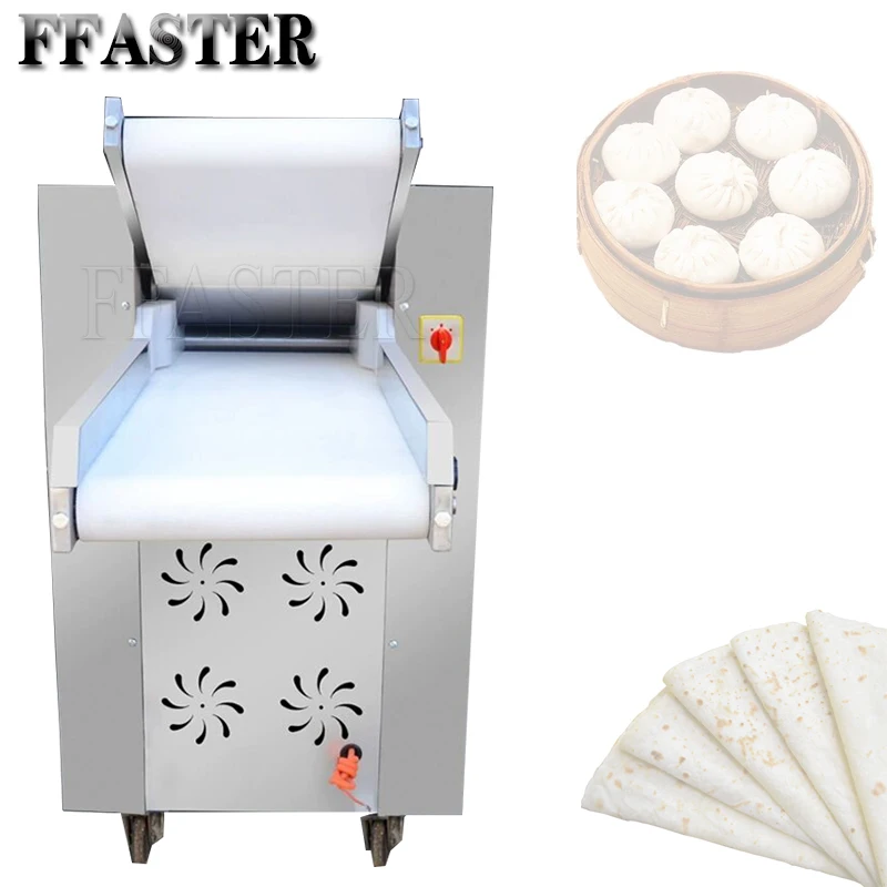 

Large Dough Sheeter Wrapper Automatic Pie Crust Press Machine Dumpling Commercial Pancake Roll Sheet Making Machine