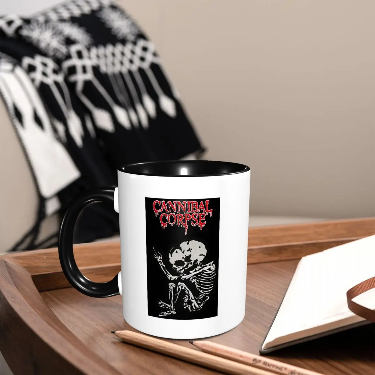 Cannibal Corpse Heavy Metal Band Horror Mug Funny Ceramic Coffee Cups Tea Mugs Milk Cup Drinkware Gifts for Friends